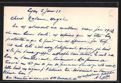 AK Lentilly, Vue de Mercuy sur le village et les collines environnantes