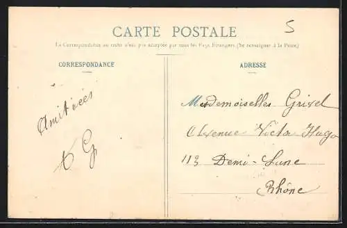 AK Lentilly, Vue générale de Cruzols et ancien fief du XIVe siècle