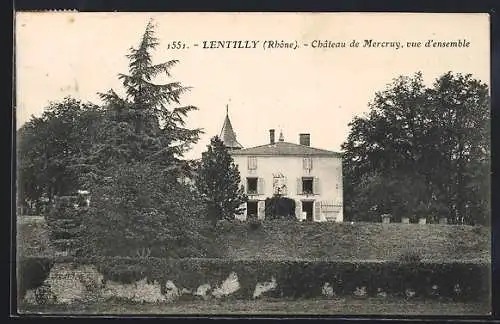 AK Lentilly, Château de Mercuy, vue d`ensemble