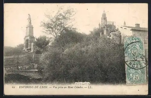 AK Lyon, Vue prise au Mont Cindre