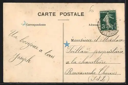 AK Saint-Étienne-les-Ouillières, Château de Pougelon, Vue du Parc