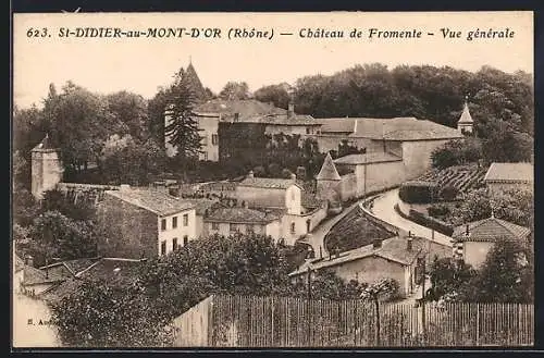 AK Saint-Didier-au-Mont-d`Or, Château de Fromente, Vue générale