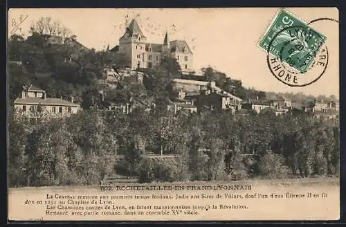 AK Rochetaillée-en-Franc-Lyonnais, Le Château et son histoire féodale