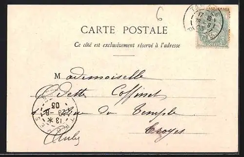 AK Les Sauvages, Entrée du tunnel ferroviaire