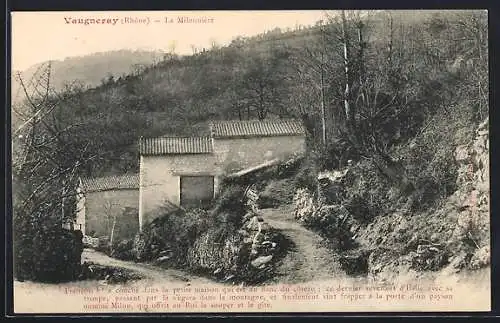 AK Vaugneray, La Milonnière et le chemin de montagne