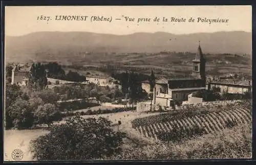 AK Limonest, Vue prise de la Route de Poleymieux