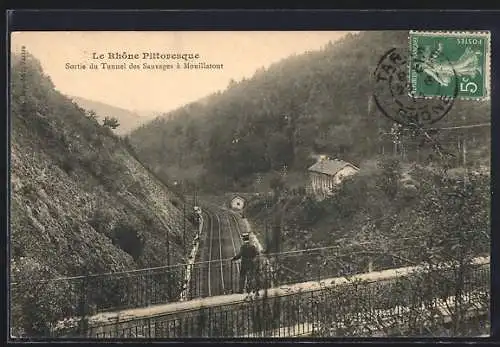 AK Mouillatout, Sortie du Tunnel des Sauvages, Le Rhône Pittoresque