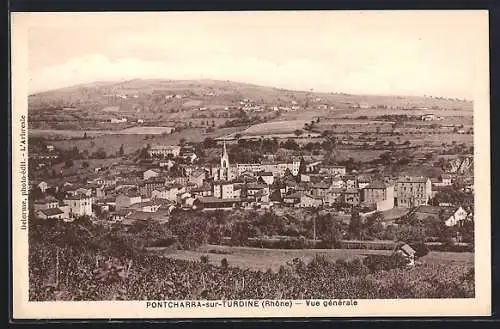 AK Pontcharra-sur-Turdine, Vue générale