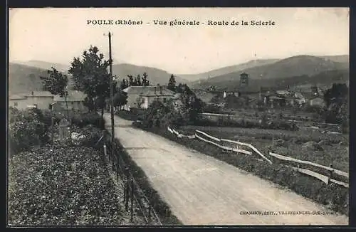 AK Poule, Vue générale, Route de la Scierie