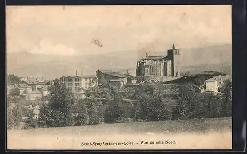 AK Saint-Symphorien-sur-Coise, Vue du côté Nord