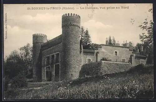 AK Saint-Bonnet-le-Froid, Le Château, vue prise au Nord