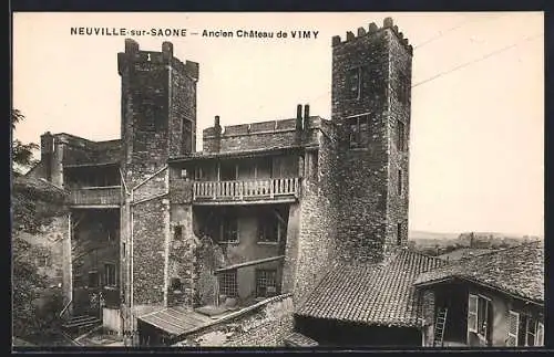 AK Neuville-sur-Saône, Ancien Château de Vimy