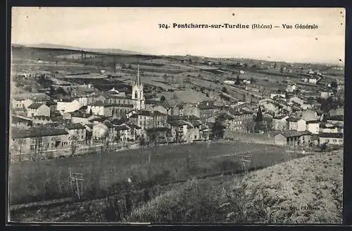 AK Pontcharra-sur-Turdine, Vue Générale