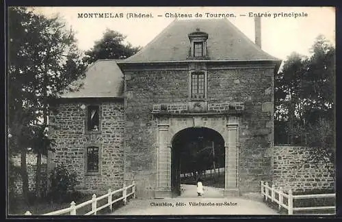 AK Montmelas, Château de Tournon, Entrée principale