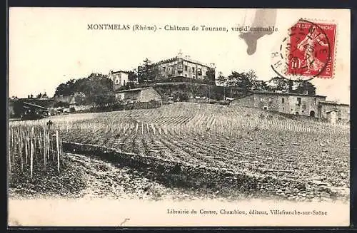 AK Montmelas, Château de Tournon, vue d`ensemble