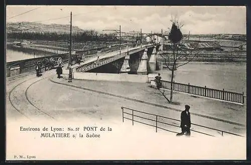 AK La Mulatiere sur Saone, Pont de la Mulatière sur la Saône