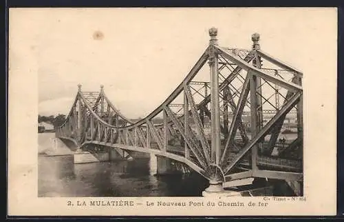 AK La Mulatière, Le Nouveau Pont du Chemin de fer