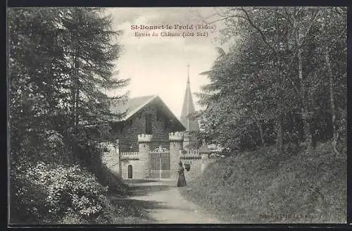 AK St-Bonnet-le-Froid, Entrée du Château (côté Sud)