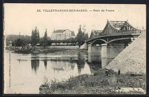 AK Villefranche-sur-Saône, Pont de Frans