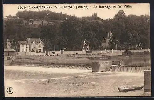 AK Saint-Rambert-l`Ile-Barbe, Le Barrage et les Villas