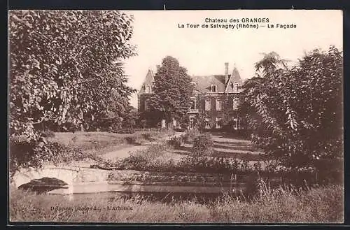 AK La Tour de Salvagny, Château des Granges, La Facade