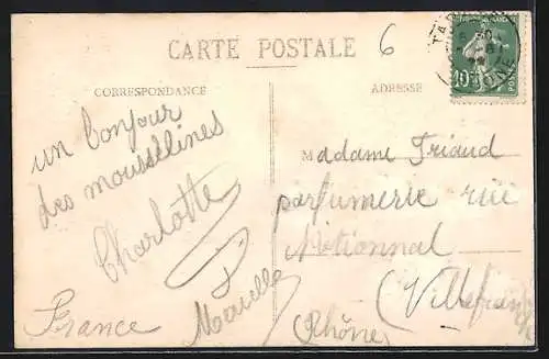 AK Tarare, Souvenir avec portraits et vues de la ville