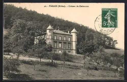 AK Tarare, Château de Chalimont dans un cadre boisé