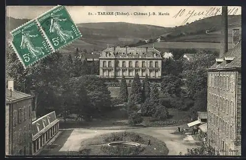 AK Tarare, Château J.-B. Martin et jardin environnant