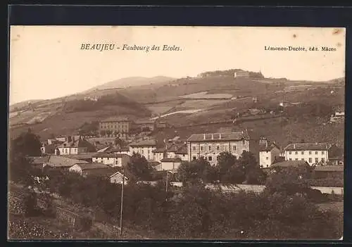 AK Beaujeu, Faubourg des Écoles