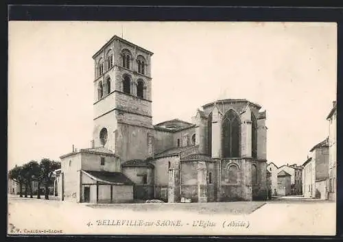 AK Belleville-sur-Saône, L`Église (Abside)