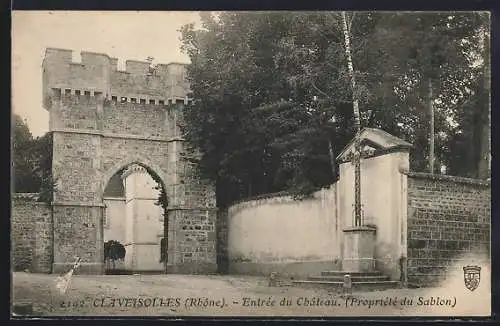 AK Claveisolles, Entrée du Château (Propriété du Sablon)