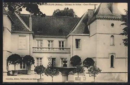 AK Claveisolles, Château du Sablon, Cour d`honneur