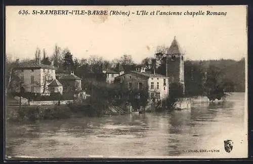 AK Saint-Rambert-l`Île-Barbe, L`Île et l`ancienne chapelle romane