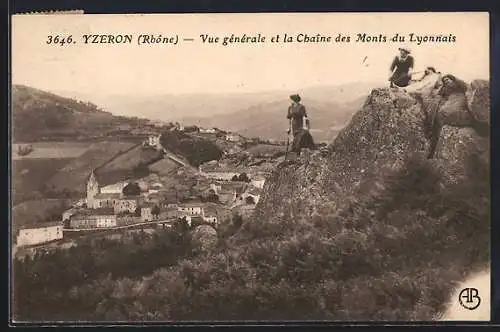 AK Yzeron, Vue générale et la Chaîne des Monts du Lyonnais