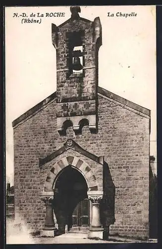 AK Notre-Dame de La Roche, La Chapelle avec clocher à cloche visible