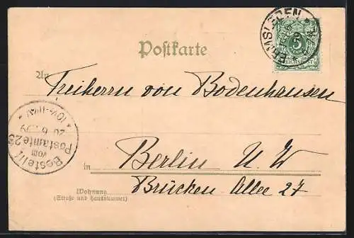 AK Degenershausen, Gasthaus und Partien am Wald