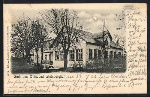 AK Steinberghaff, Hotel Steinberghaff, Aussenansicht