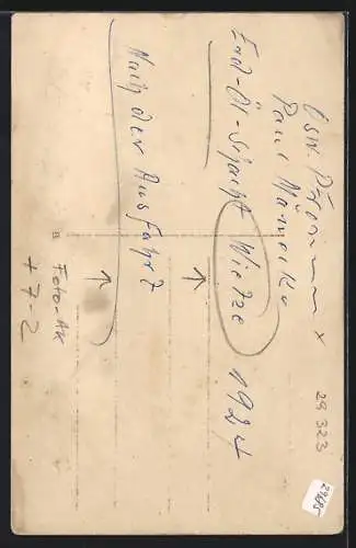 AK Wietze / Celle, Erdölschacht, Nach der Ausfahrt, 1924