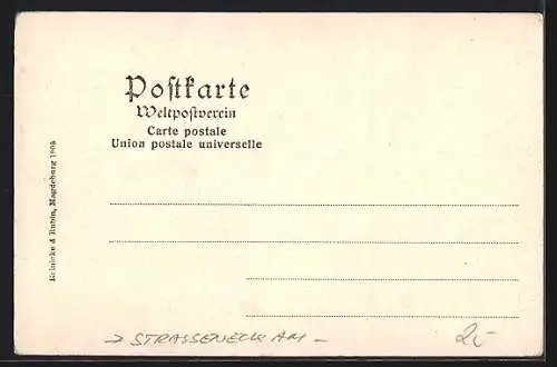 AK Neuwied, Strasseneck am Landgerichtsplatz