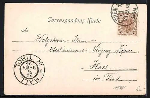 AK Wien, Kohlmarkt, Strassenpartie aus der Vogelschau, mit Turm u. Kuppelgebäude