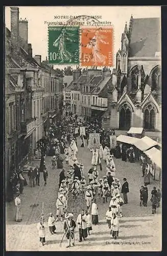 AK Notre-Dame-de-Liesse, Procession - Pelerinage de Septembre