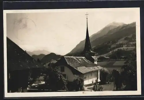 AK Diemtigen, Panorama mit Kirche