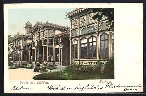 AK Heiden, Kurhaus mit Restaurant