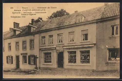 AK Heusy, Chausée de Theux, Maison Paquay-Bellevaux, Epicerie, Charcuterie, Tabacs-Cigares