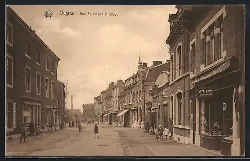 AK Ougrée, Rue Ferdinand Nicolay