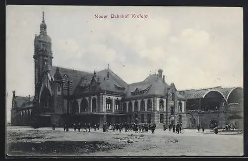 AK Krefeld, Neuer Bahnhof