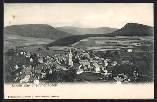 AK Siedlinghausen, Teilansicht mit Kirche