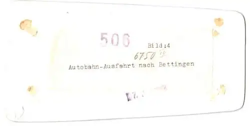 11 Fotografien Autobahn / Autobahnausfahrt nach Bettingen in verschiedenen Perspektiven