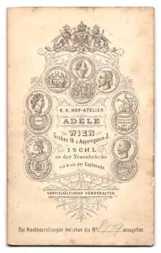 Fotografie Adèle, Wien, Graben 19, Porträt eines Herrn mit Bart