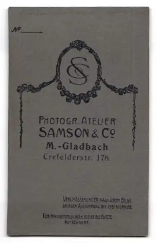 Fotografie Atelier Samson & Cie, M. Gladbach, Crefelderstr. 178, Porträt einer jungen Frau